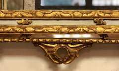 Specchiera legno intagliato e dorato fine XIX secolo