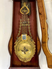 Orologio a pendolo a torre . Metà XIX secolo . Restaurato