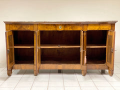 Credenza impero quattro porte piano marmo salomè . Parigi inizio XIX secolo