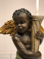 Coppia di Mori veneziani in legno XX secolo
