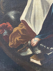 Allegoria del trionfo di Roma . Olio su tela XVIII secolo