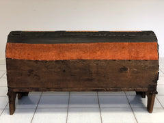 Baule legno lamierino tessuto . Venezia fine XVII secolo