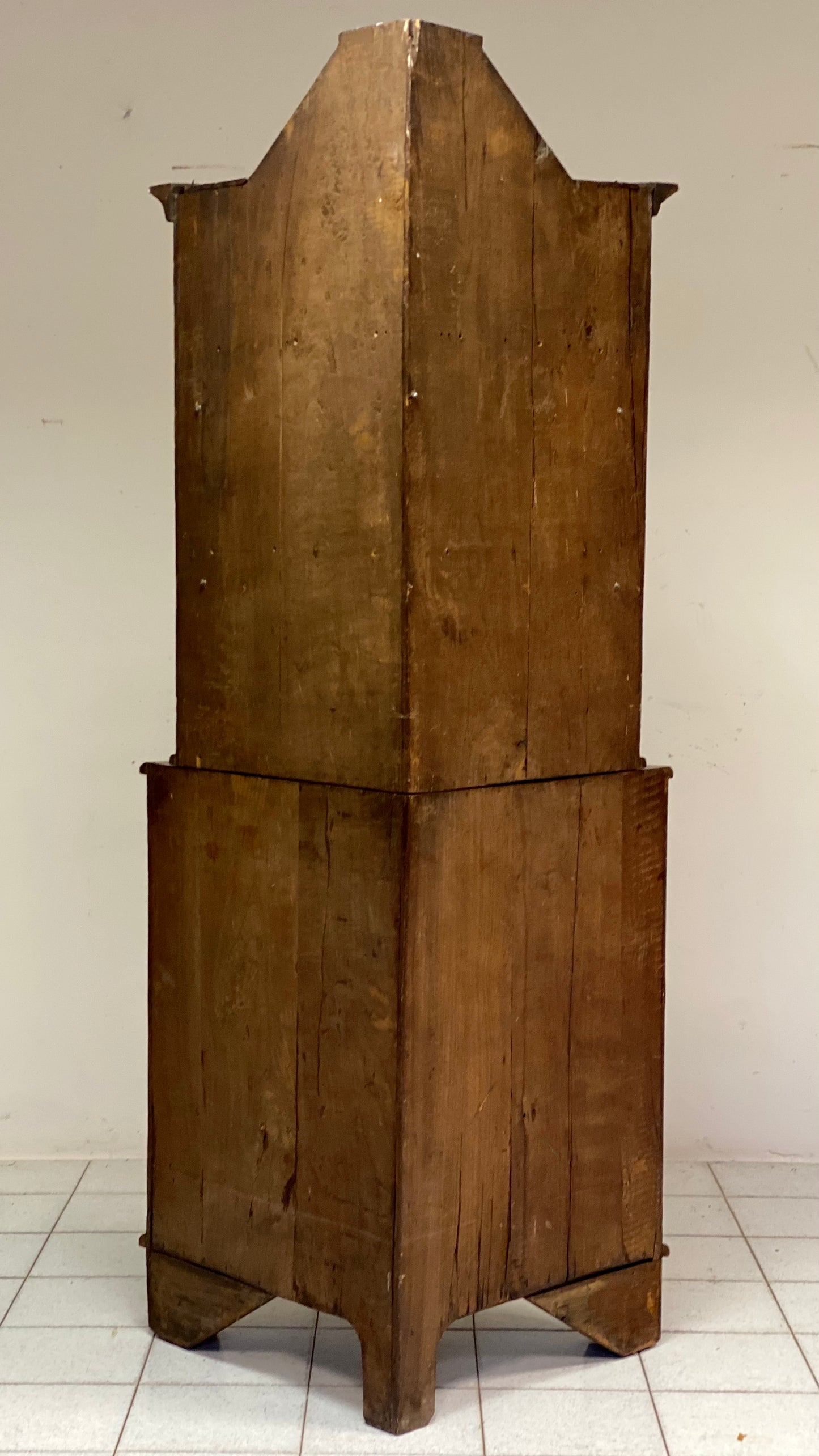 Dutch inlaid corner cupboard. Early 19th century