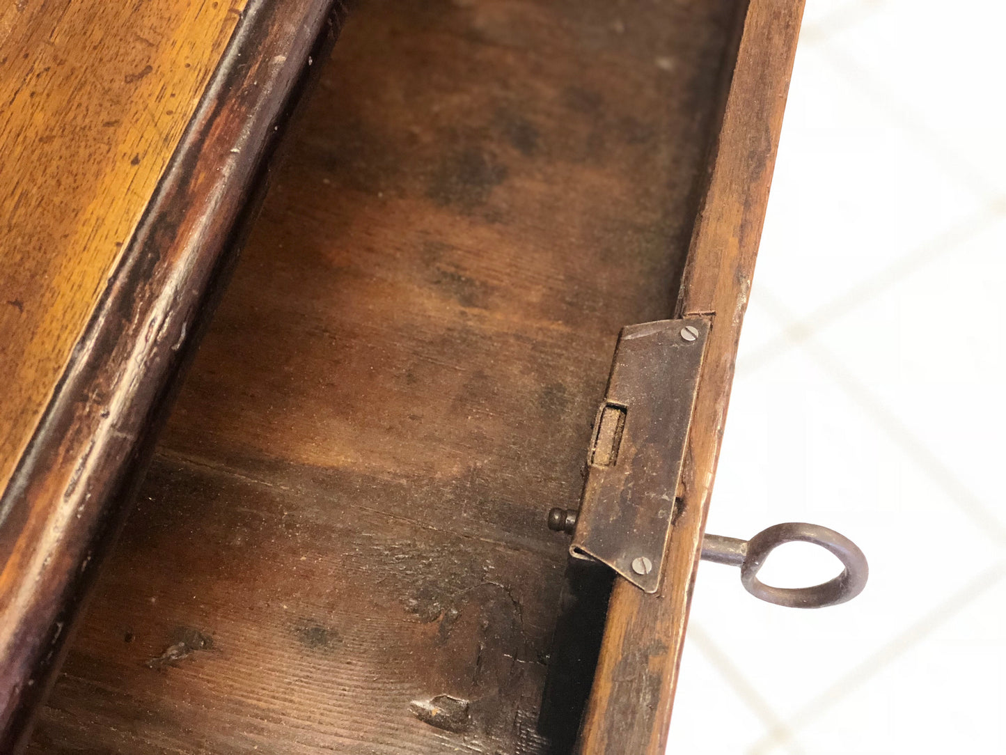 Tavolo scrittoio consolle in noce