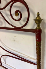 Letto in ferro battuto e bronzo laccato e dorato . Siena inizio XIX secolo