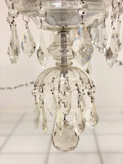 Lampadario cristallo con dieci bracci epoca metà 900