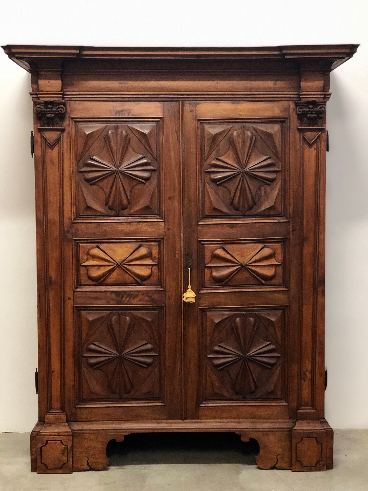 Louis XIV wardrobe walnut Genoa early 18th century