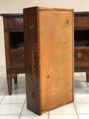 Cassettone lombardo direttorio lastronato intarsiato