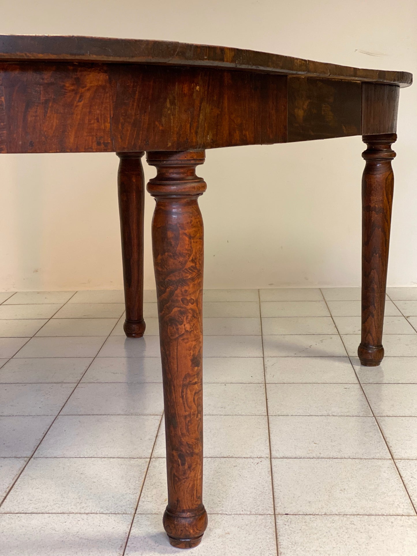 Extendable oval table elm Emilia 800