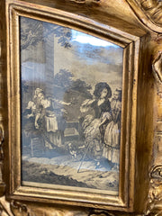 Specchiera in legno intagliato dorato fine XIX secolo