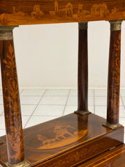 Inginocchiatoio Lombardo con paesaggi . Epoca impero