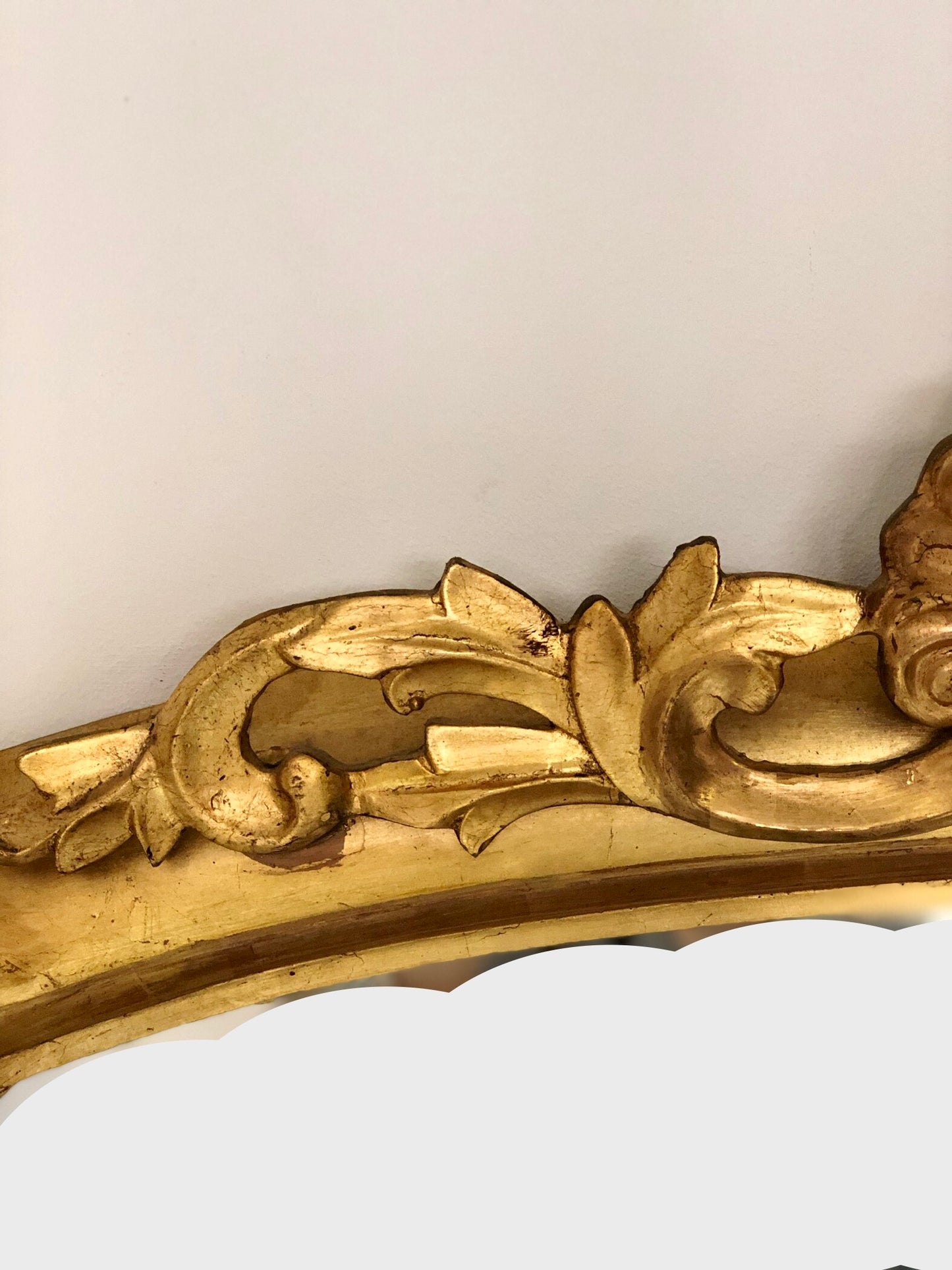 Lombard gold leaf mirror, mid-19th century
