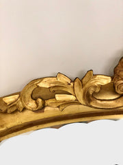 Specchiera lombarda foglia oro metà XIX secolo
