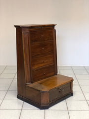 Inginocchiatoio noce lombardo XVIII secolo