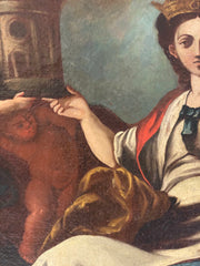 Allegoria del trionfo di Roma . Olio su tela XVIII secolo