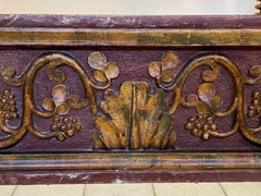 Letto matrimoniale legno laccato dorato. Lucca Siena fine XVI inizio XVII secolo