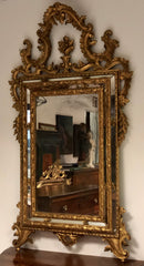 Specchiera legno intagliato e dorato fine XIX secolo