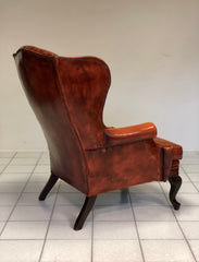 Poltrona Chesterfield bergère in cuoio . Inghilterra anni 60