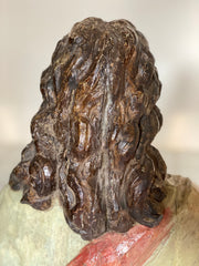 Scultura lignea laccata policroma XVII secolo