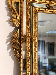Specchiera in legno intagliato e dorato. Venezia XIX secolo