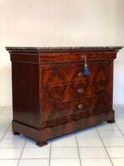 Cassettone Carlo X . XIX secolo . Restaurato