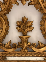 Specchiera legno intagliato e dorato fine XIX secolo