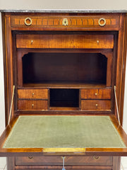 Secretaire Napoleone III finemente intarsiato XIX secolo