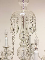 Lampadario cristallo con dieci bracci epoca metà 900