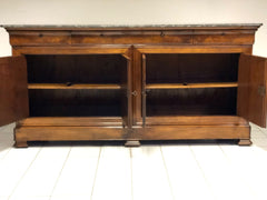 Credenza Carlo X quattro porte . XIX secolo . Restaurata