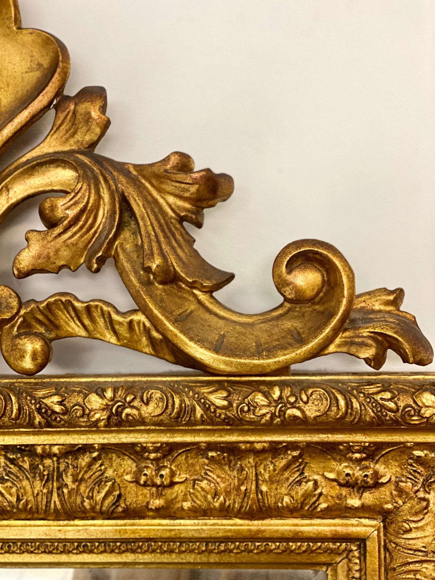 Specchiera in legno dorato XIX secolo