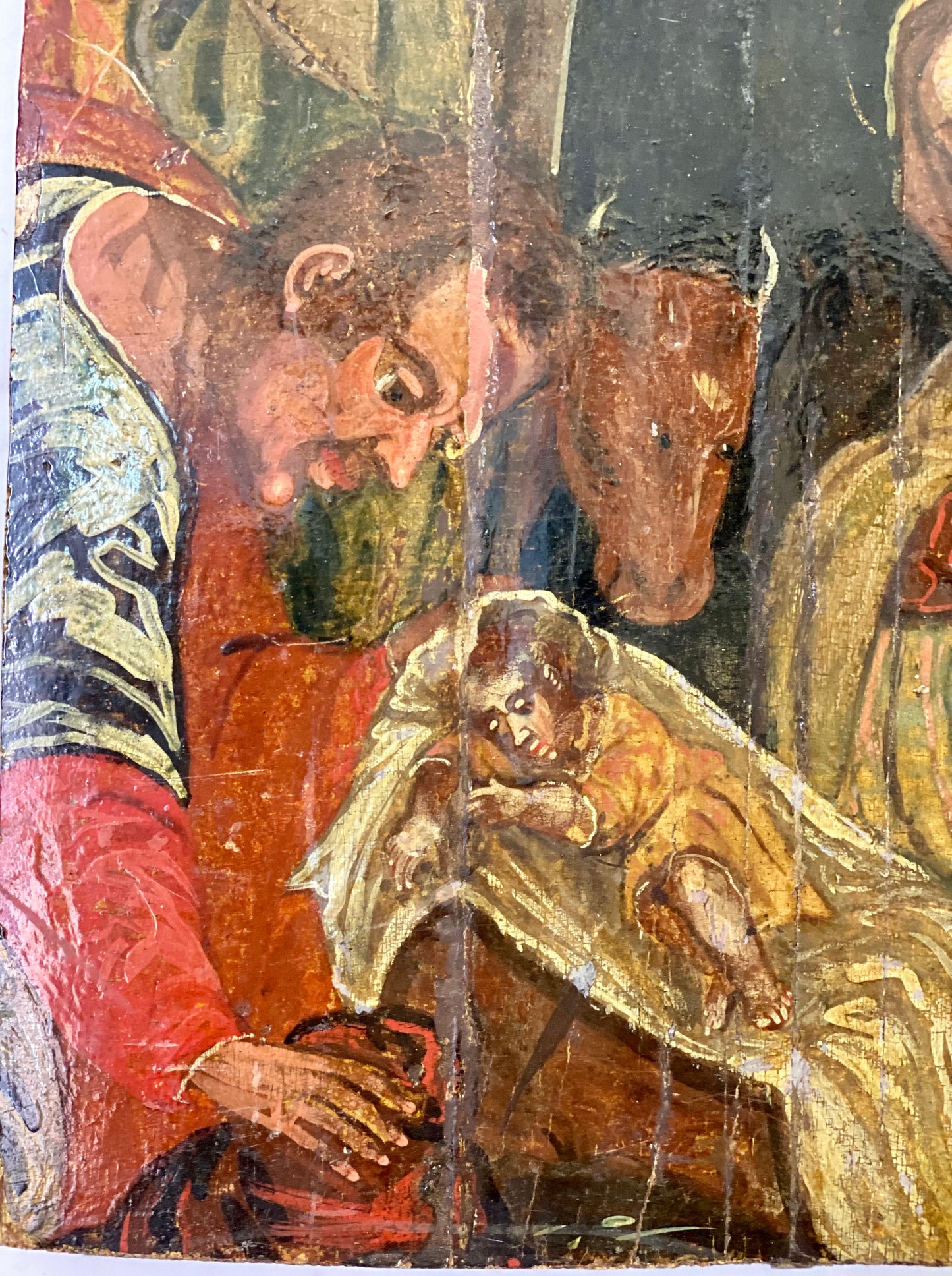 Natività, scuola veneto-cretese (olio su tavola fine XVI sec.)