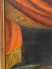 Cupido dormiente, olio su tela fine XVII sec., pittore caravaggesco del nord Italia