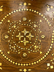 Credenza con poltroncina intarsiata alla maniera Adriano Brambilla fine XIX secolo