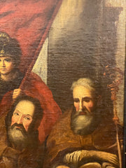 I quattro santi olio su tela. XVII secolo