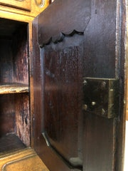 Credenza doppio corpo libreria Luigi XV . XVIII secolo