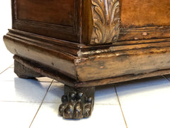 Cassapanca lombarda cremonese . XVII secolo (rare dimensioni )