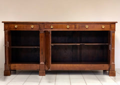 Credenza impero in ciliegio intarsiata ( restaurata )