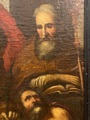 I quattro santi olio su tela. XVII secolo