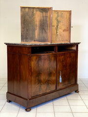 Credenza Carlo X in piuma di mogano XIX secolo ( restaurata )