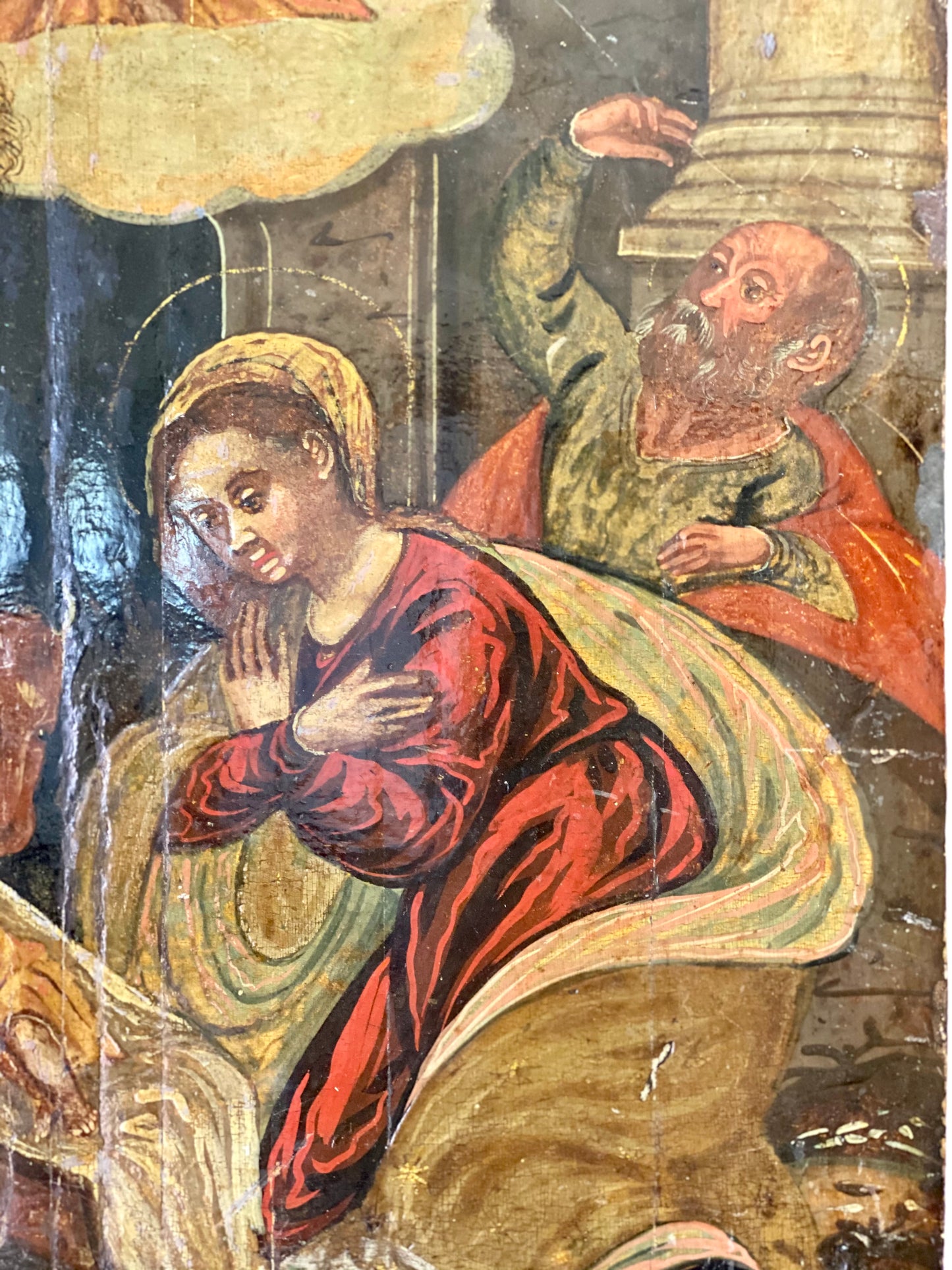 Natività, scuola veneto-cretese (olio su tavola fine XVI sec.)
