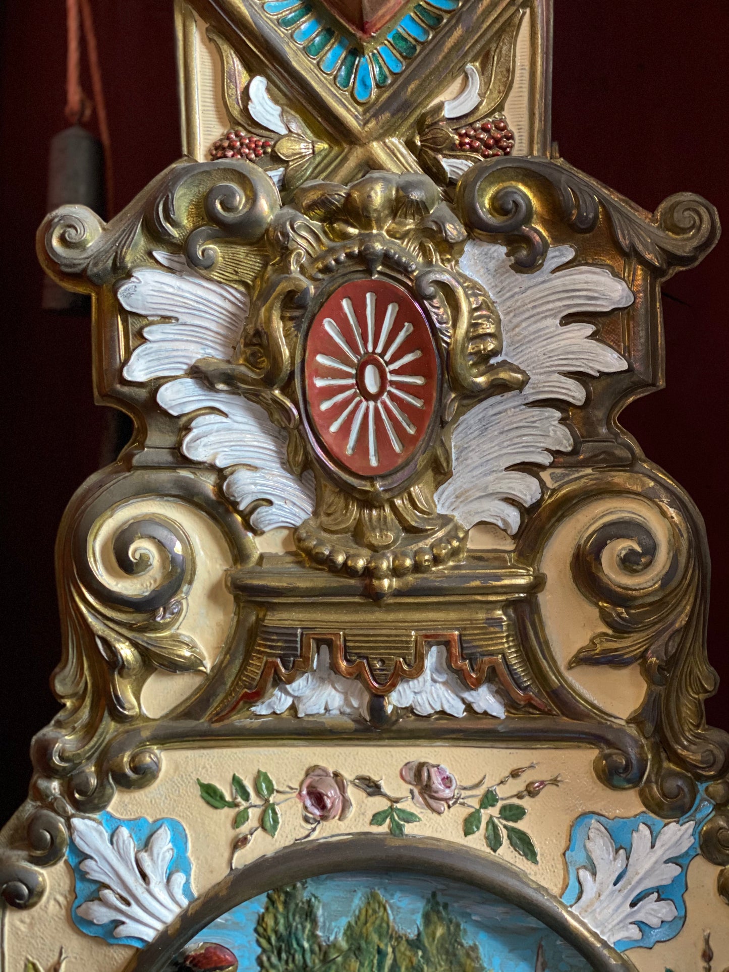 Orologio a pendolo a colonna . XIX secolo