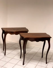 Coppia di consolle in noce Luigi XV