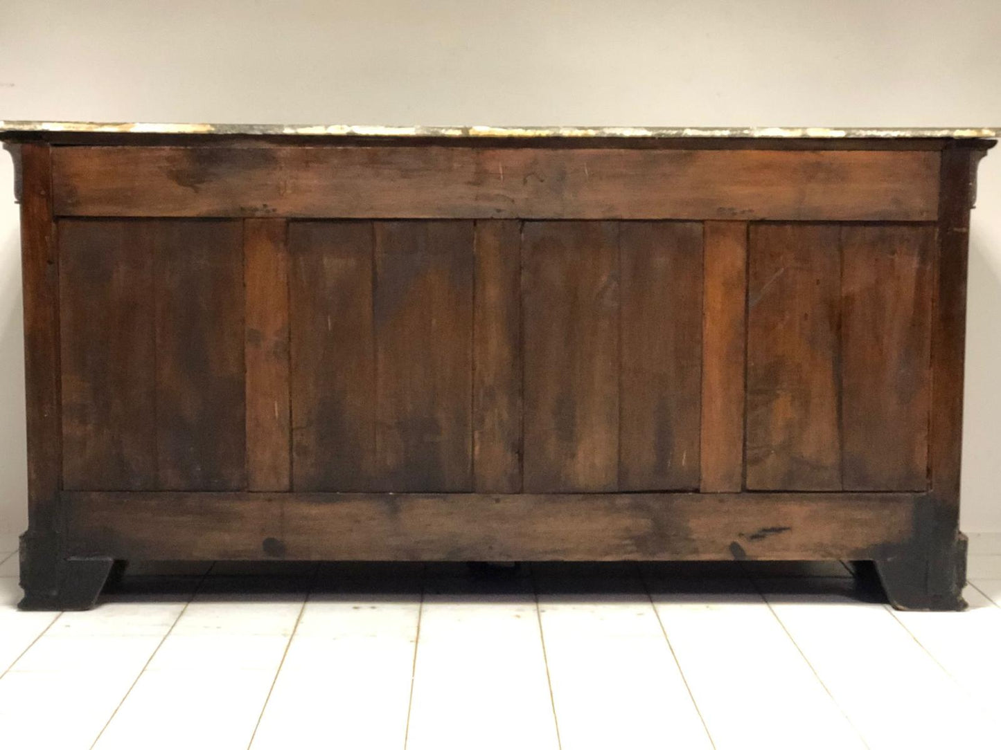 Charles X sideboard with four doors. 19th century. Restored