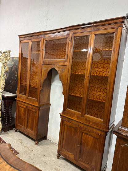 Libreria a ponte epoca Carlo X lombarda XIX secolo. Restaurata