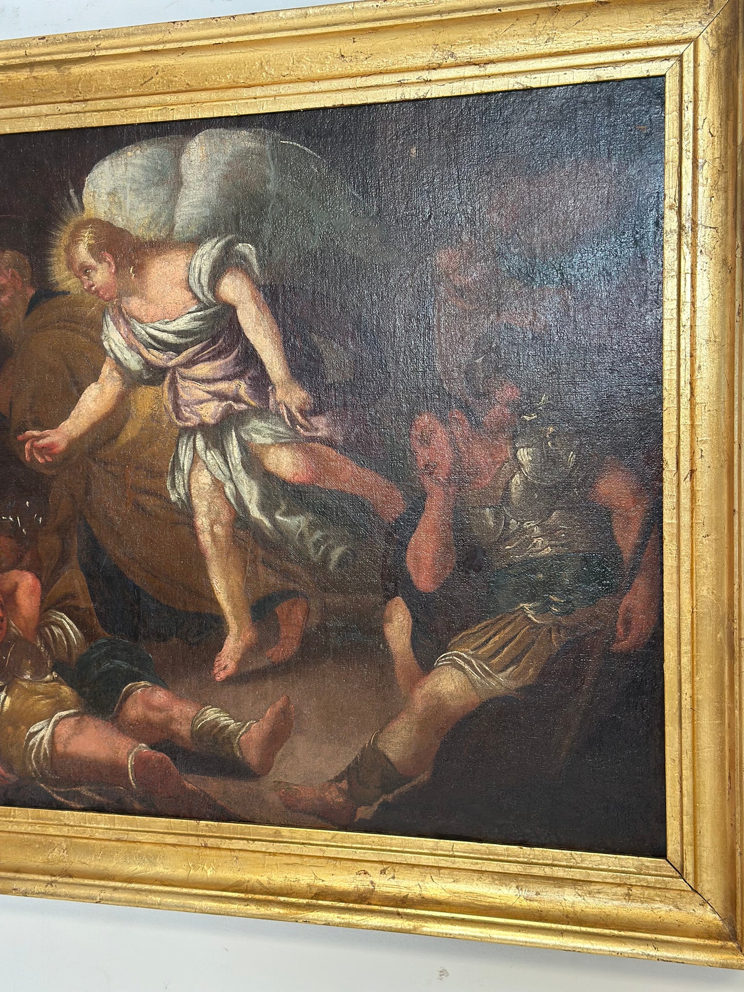 La liberazione di San Pietro olio su tela. XVII secolo