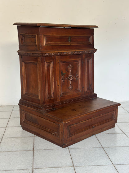 Inginocchiatoio in noce Luigi XIV Emilia 600