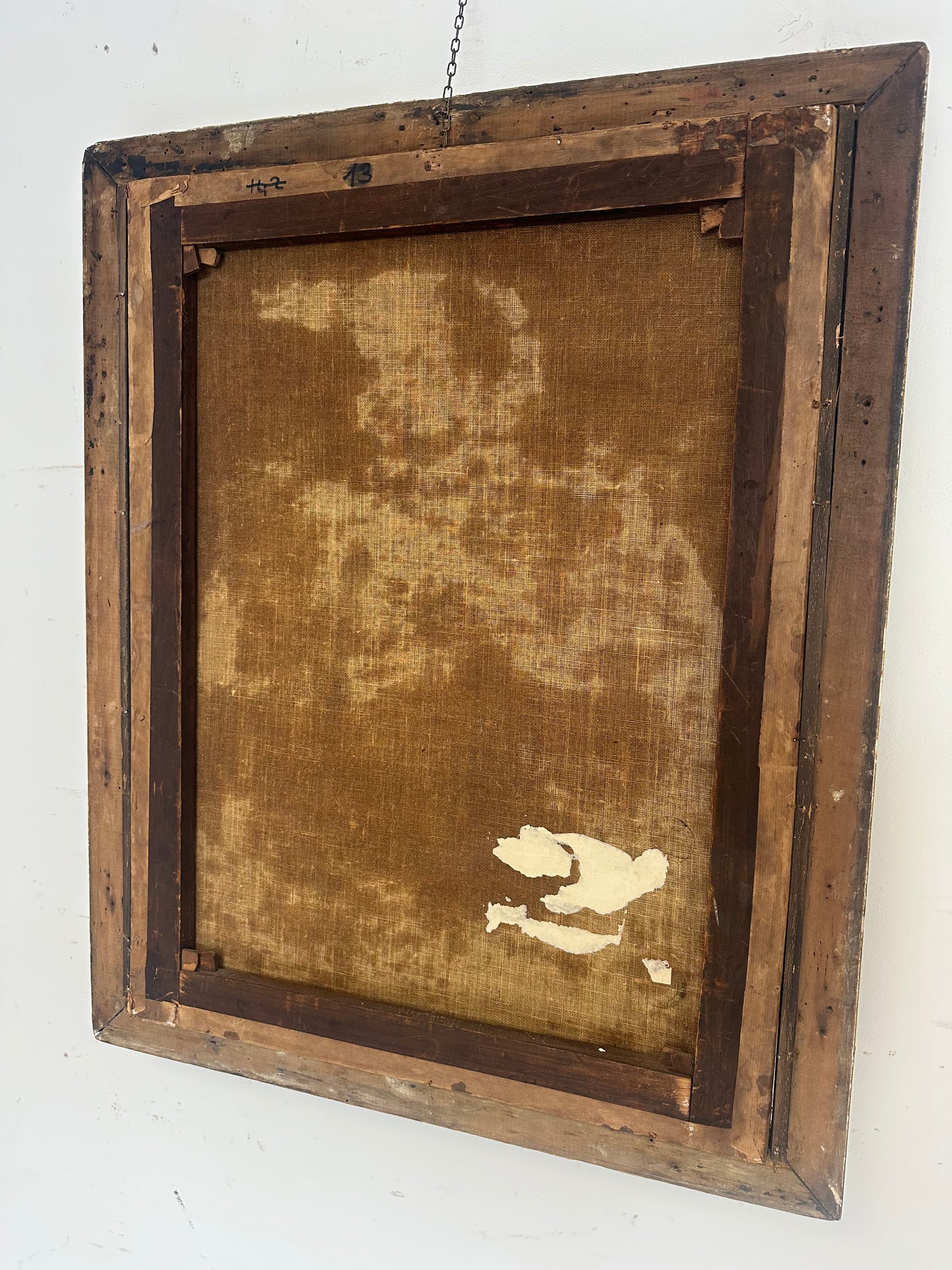 Olio su tela Madonna con il bimbo e San Giovannino . Andrea del Sarto copia da .  XVI secolo