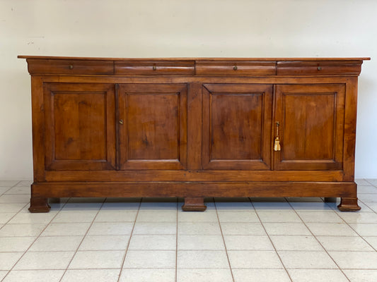 Charles X sideboard with four doors. 218 cm, 19th century