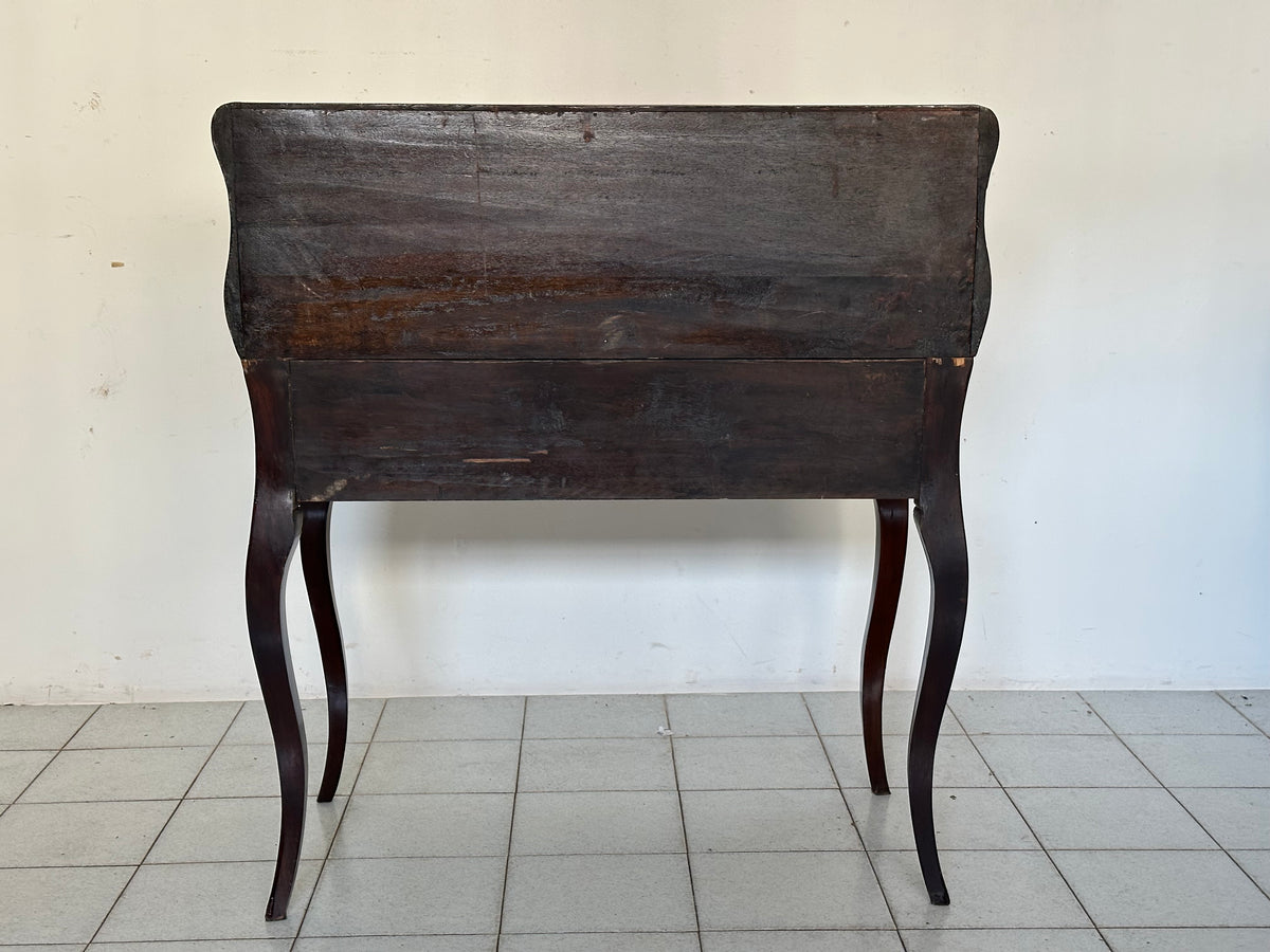 Ribalta olandese intarsiata.   XIX secolo.  Restaurata