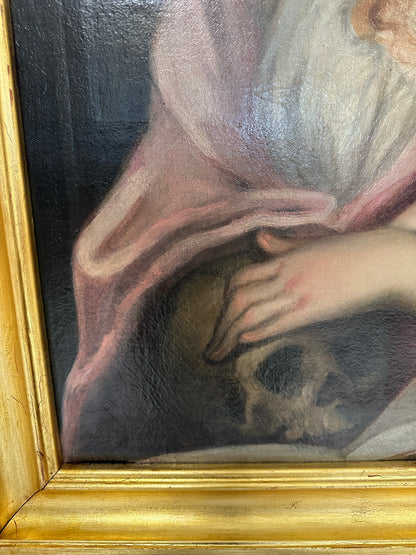 TIZIANO VECELIO (maniera di)
Pieve di Cadore 1488-90 Venezia 1576
Maddalena Penitente 
Olio su tela.  78 x 96
